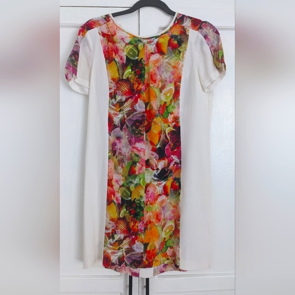 White Silk Club Monaco Mini Dress - Picture 1 of 2